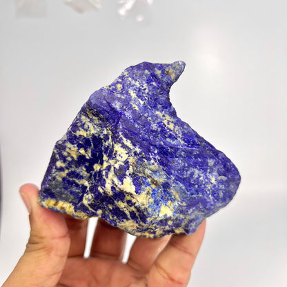 Lapis Lazuli, Lazurite, Afghanistan Minerals, Rough Mineral, Raw Lapis, Pyrite Inclusions, Natural Specimen, Cabinet Display