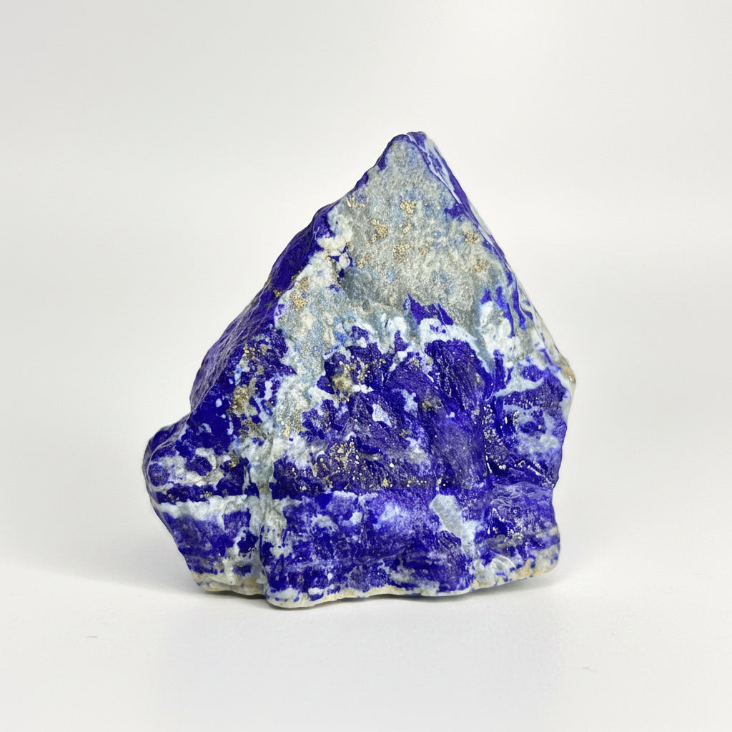 Lapis Lazuli, Lazurite, Afghanistan Minerals, Rough Mineral, Raw Lapis, Pyrite Inclusions, Natural Specimen, Cabinet Display