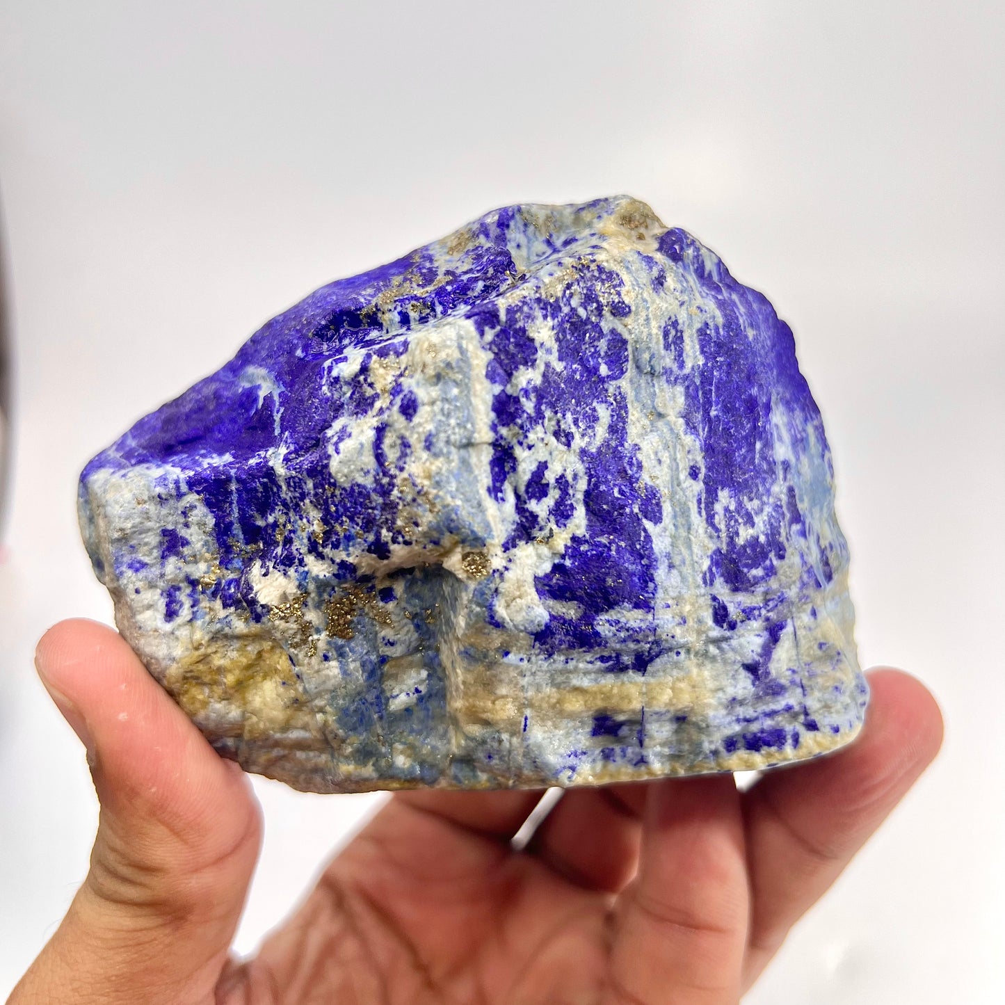 Lapis Lazuli, Lazurite, Afghanistan Minerals, Rough Mineral, Raw Lapis, Pyrite Inclusions, Natural Specimen, Cabinet Display