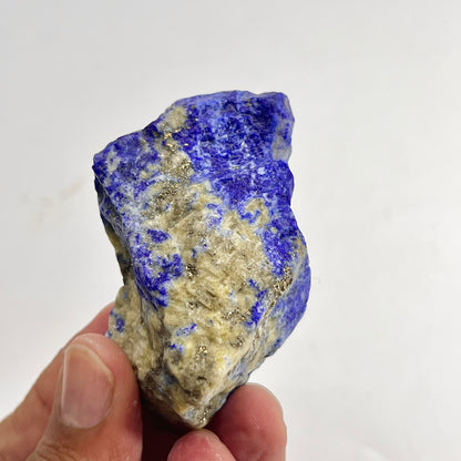 Lapis Lazuli, Lazurite, Afghanistan Minerals, Rough Mineral, Raw Lapis, Pyrite Inclusions, Natural Specimen, Cabinet Display