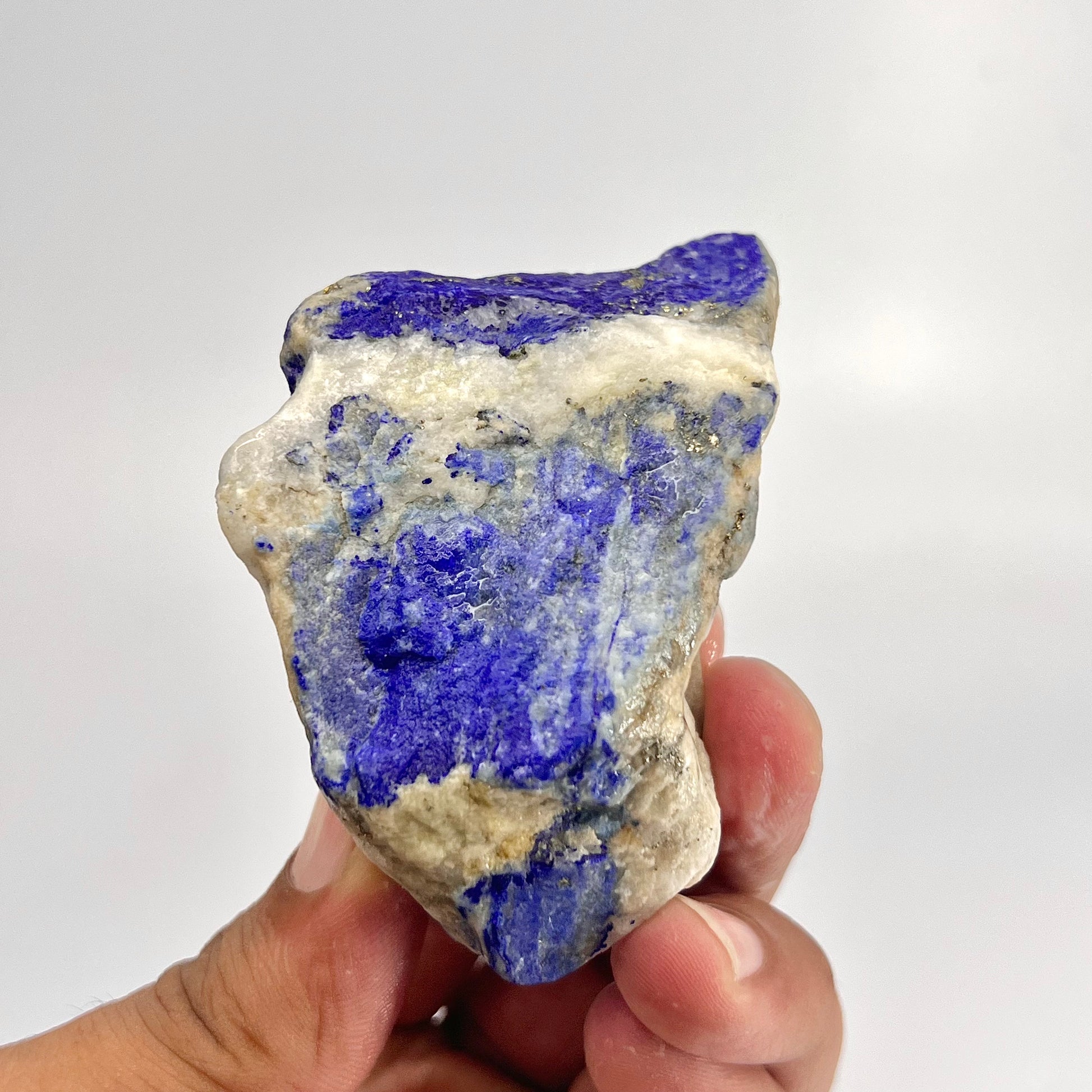 Lapis Lazuli, Lazurite, Afghanistan Minerals, Rough Mineral, Raw Lapis, Pyrite Inclusions, Natural Specimen, Cabinet Display
