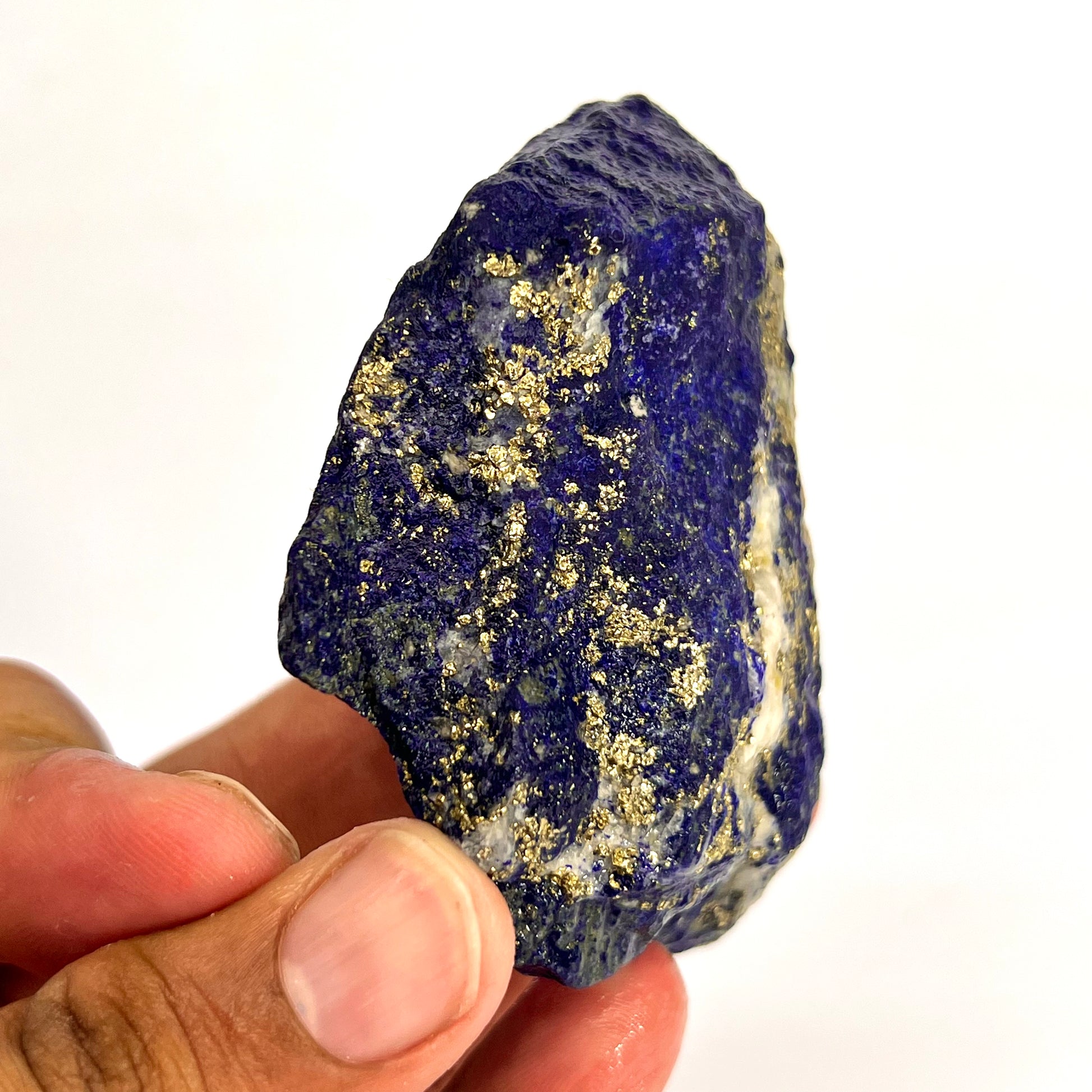 Lapis Lazuli, Lazurite, Afghanistan Minerals, Rough Mineral, Raw Lapis, Pyrite Inclusions, Natural Specimen, Cabinet Display, Dogtooth Habit, Structural Specime