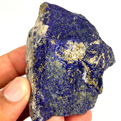 Lapis Lazuli, Lazurite, Afghanistan Minerals, Rough Mineral, Raw Lapis, Pyrite Inclusions, Natural Specimen, Cabinet Display, Dogtooth Habit, Structural Specime
