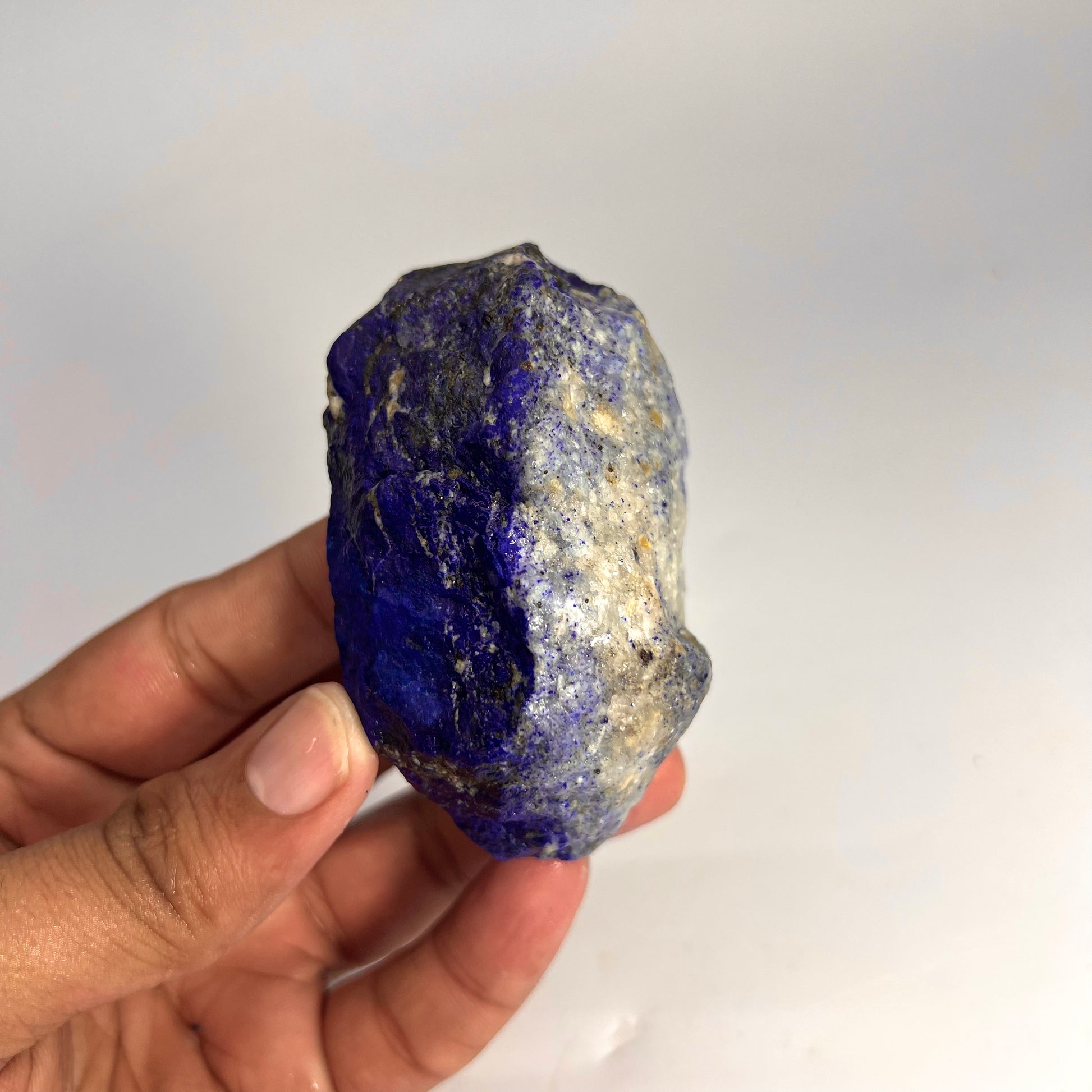 Lapis Lazuli, Lazurite, Afghanistan Minerals, Rough Mineral, Raw Lapis, Pyrite Inclusions, Natural Specimen, Cabinet Display, Dogtooth Habit, Structural Specime