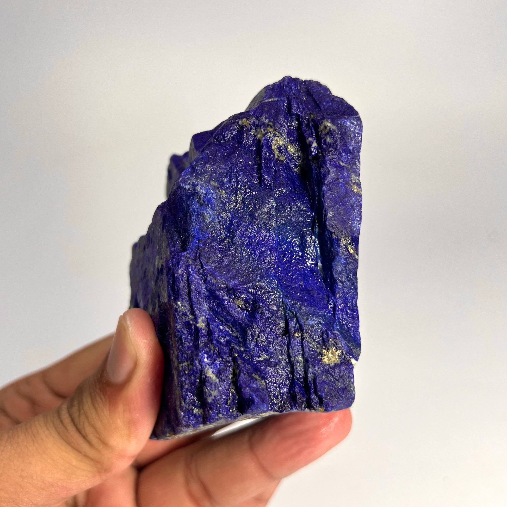 Lapis Lazuli, Lazurite, Afghanistan Minerals, Rough Mineral, Raw Lapis, Pyrite Inclusions, Natural Specimen, Cabinet Display, Dogtooth Habit, Structural Specime