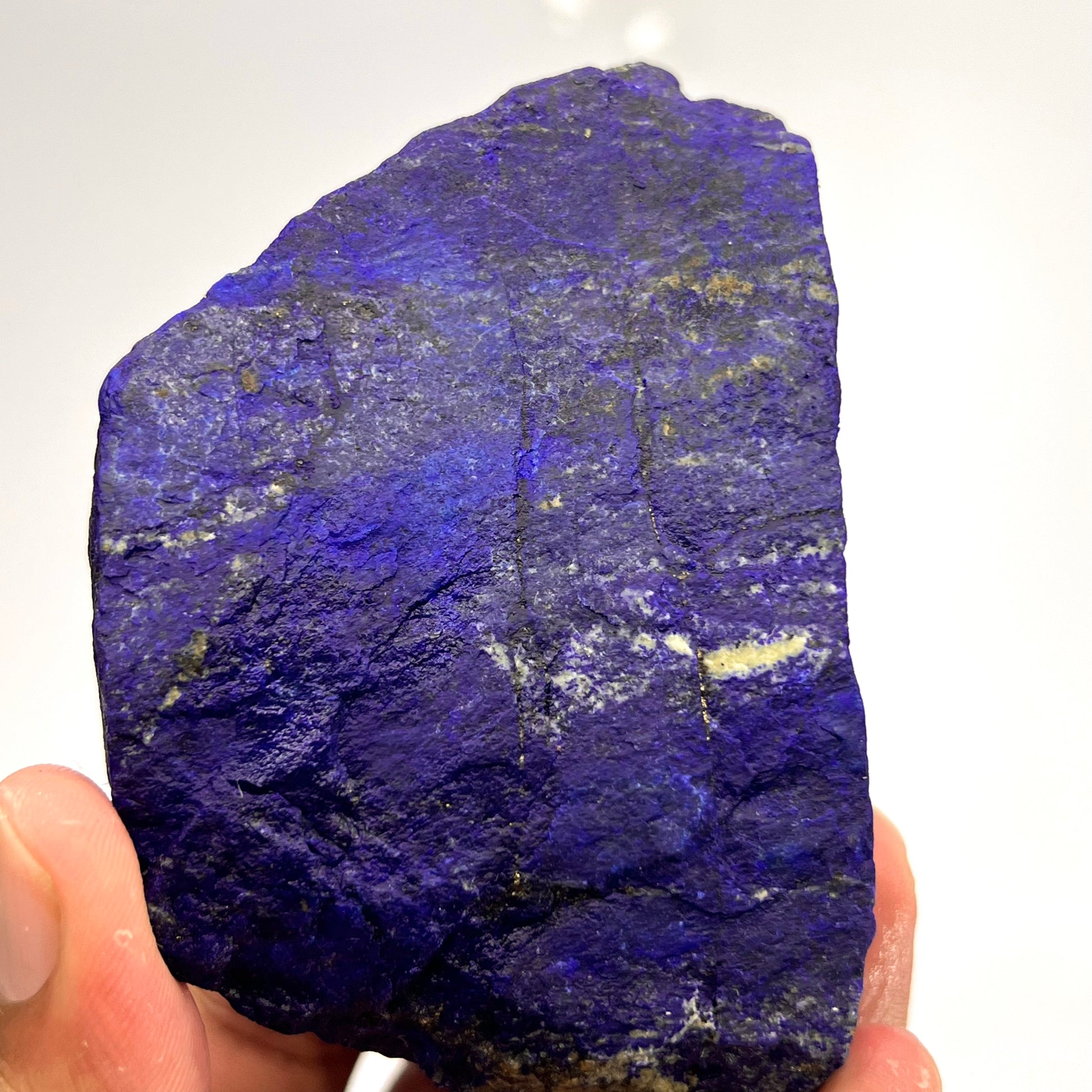 Lapis Lazuli, Lazurite, Afghanistan Minerals, Rough Mineral, Raw Lapis, Pyrite Inclusions, Natural Specimen, Cabinet Display, Dogtooth Habit, Structural Specime