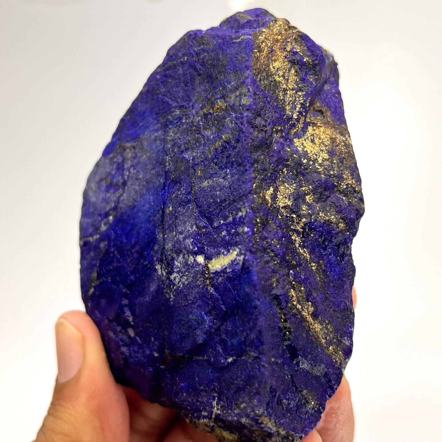 Lapis Lazuli, Lazurite, Afghanistan Minerals, Rough Mineral, Raw Lapis, Pyrite Inclusions, Natural Specimen, Cabinet Display, Dogtooth Habit, Structural Specime