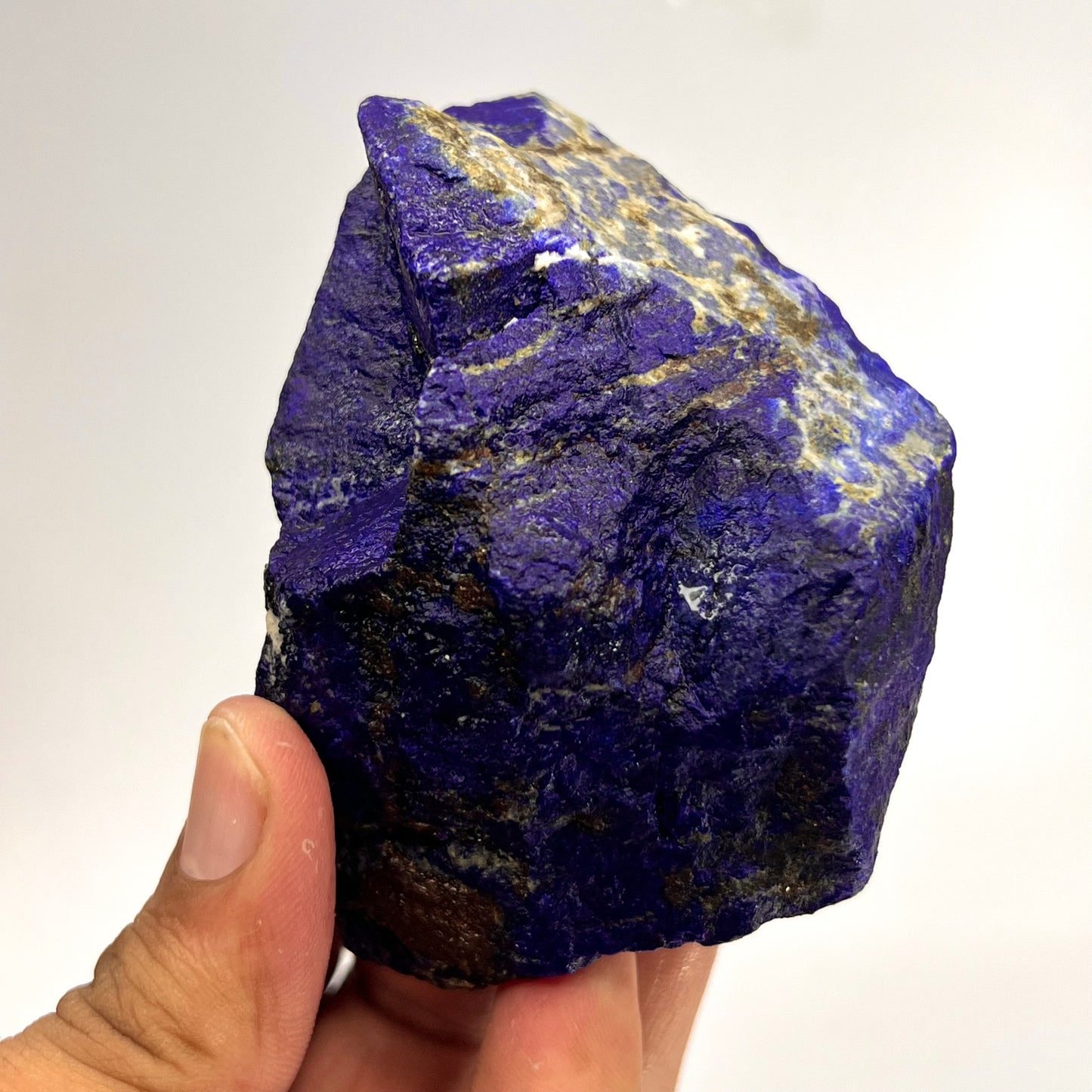 Lapis Lazuli, Lazurite, Afghanistan Minerals, Rough Mineral, Raw Lapis, Pyrite Inclusions, Natural Specimen, Cabinet Display, Dogtooth Habit, Structural Specime