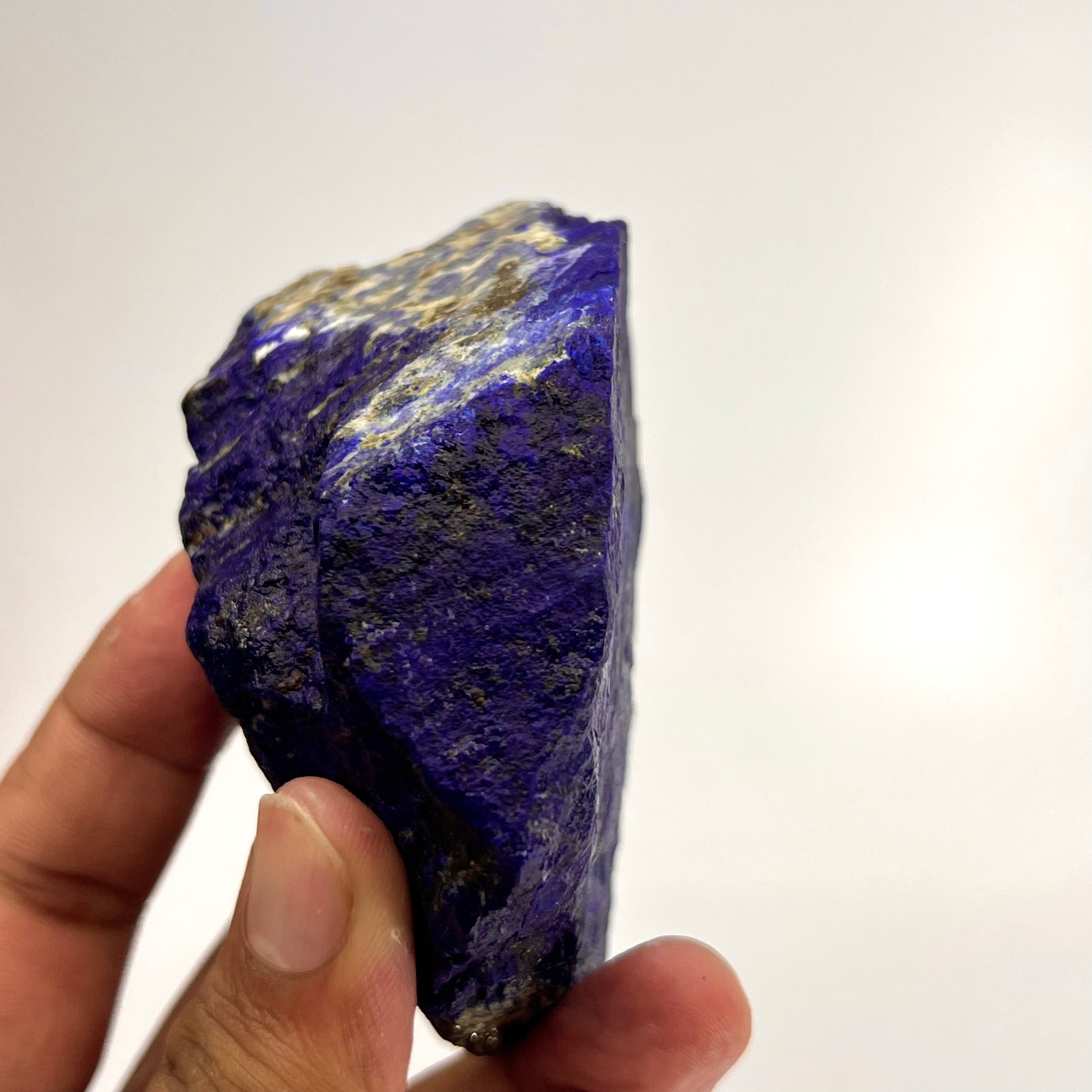 Lapis Lazuli, Lazurite, Afghanistan Minerals, Rough Mineral, Raw Lapis, Pyrite Inclusions, Natural Specimen, Cabinet Display, Dogtooth Habit, Structural Specime