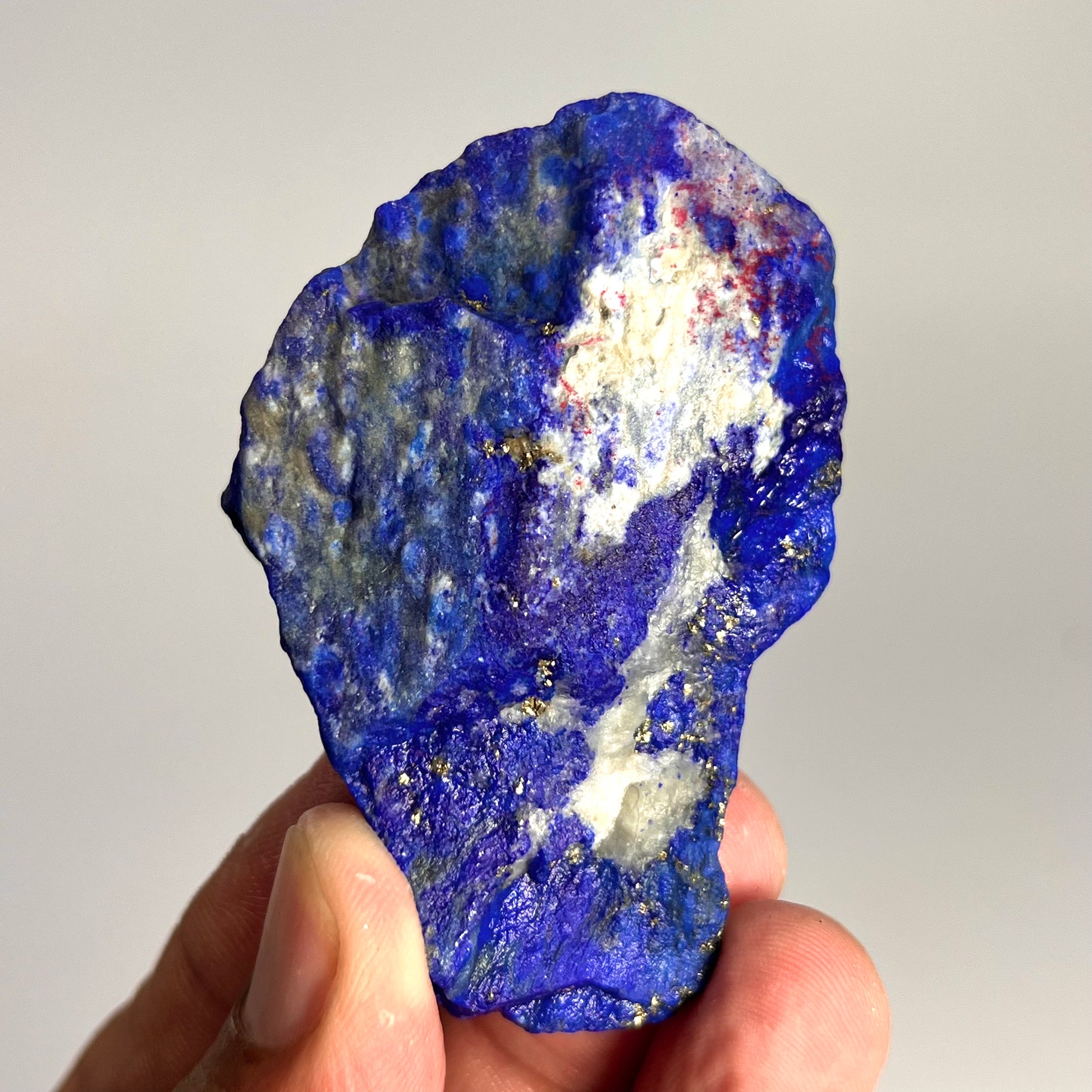 Lapis Lazuli, Lazurite, Afghanistan Minerals, Rough Mineral, Raw Lapis, Pyrite Inclusions, Natural Specimen, Cabinet Display, Dogtooth Habit, Structural Specime