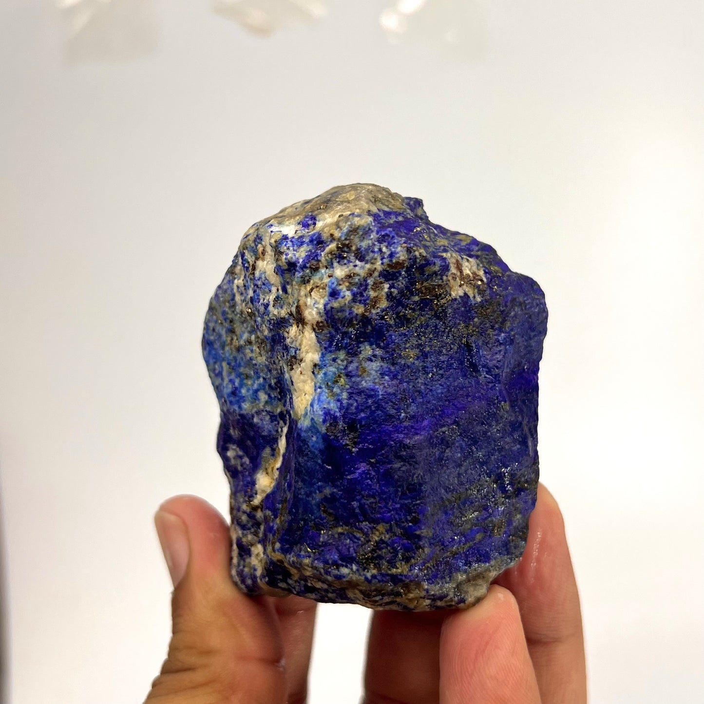 Lapis Lazuli, Lazurite, Afghanistan Minerals, Rough Mineral, Raw Lapis, Pyrite Inclusions, Natural Specimen, Cabinet Display, Dogtooth Habit, Structural Specime