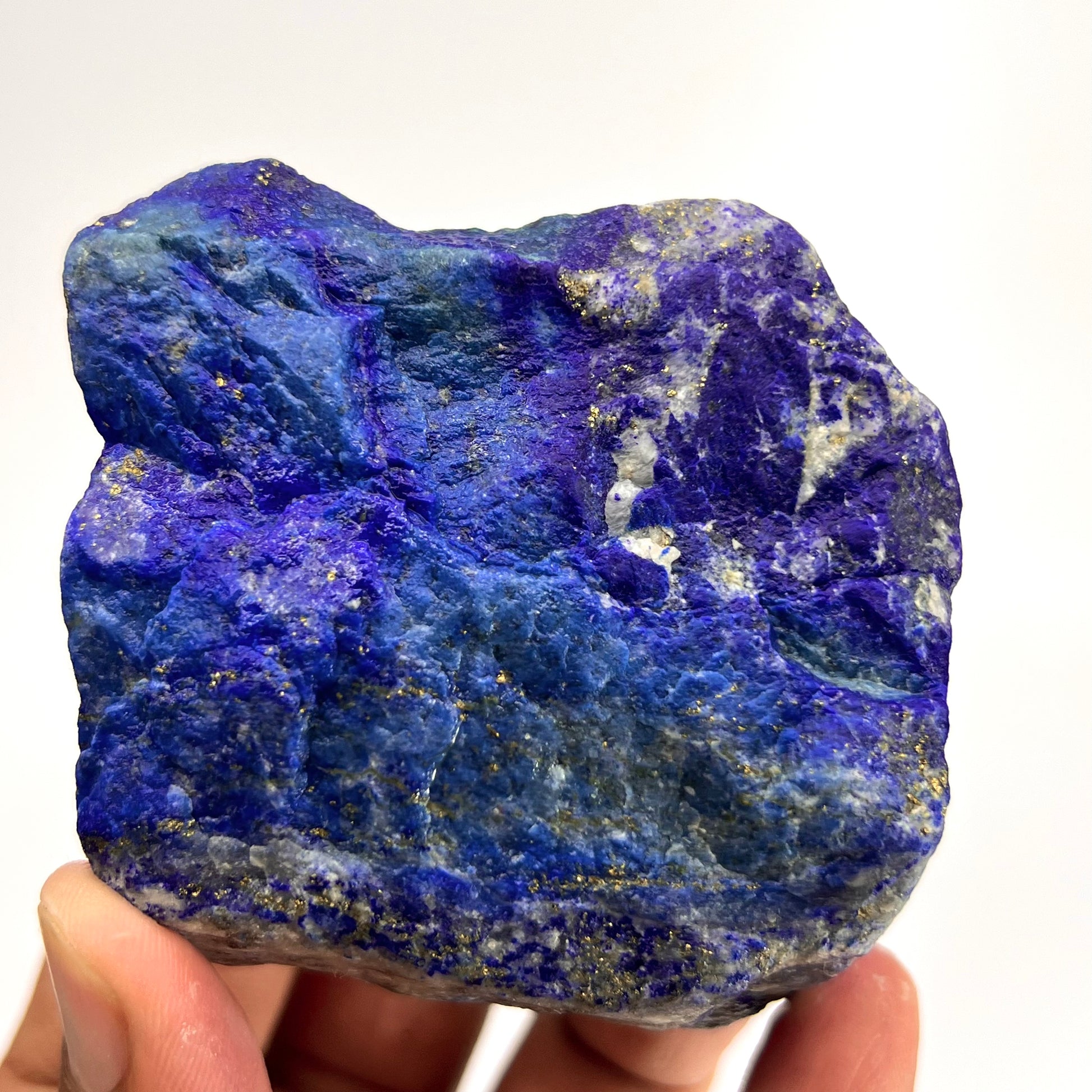 Lapis Lazuli, Lazurite, Afghanistan Minerals, Rough Mineral, Raw Lapis, Pyrite Inclusions, Natural Specimen, Cabinet Display, Dogtooth Habit, Structural Specime