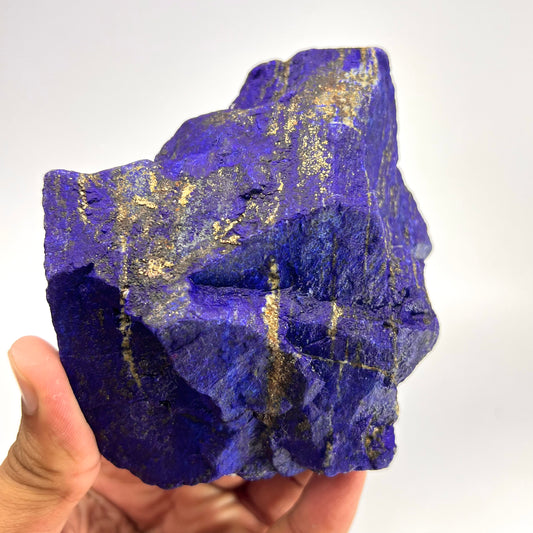 Lapis Lazuli, Lazurite, Afghanistan Minerals, Rough Mineral, Raw Lapis, Pyrite Inclusions, Natural Specimen, Cabinet Display, Dogtooth Habit, Structural Specime