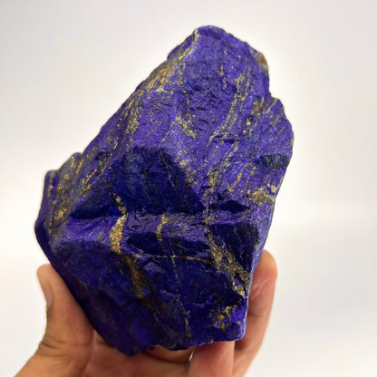 Lapis Lazuli, Lazurite, Afghanistan Minerals, Rough Mineral, Raw Lapis, Pyrite Inclusions, Natural Specimen, Cabinet Display, Dogtooth Habit, Structural Specime