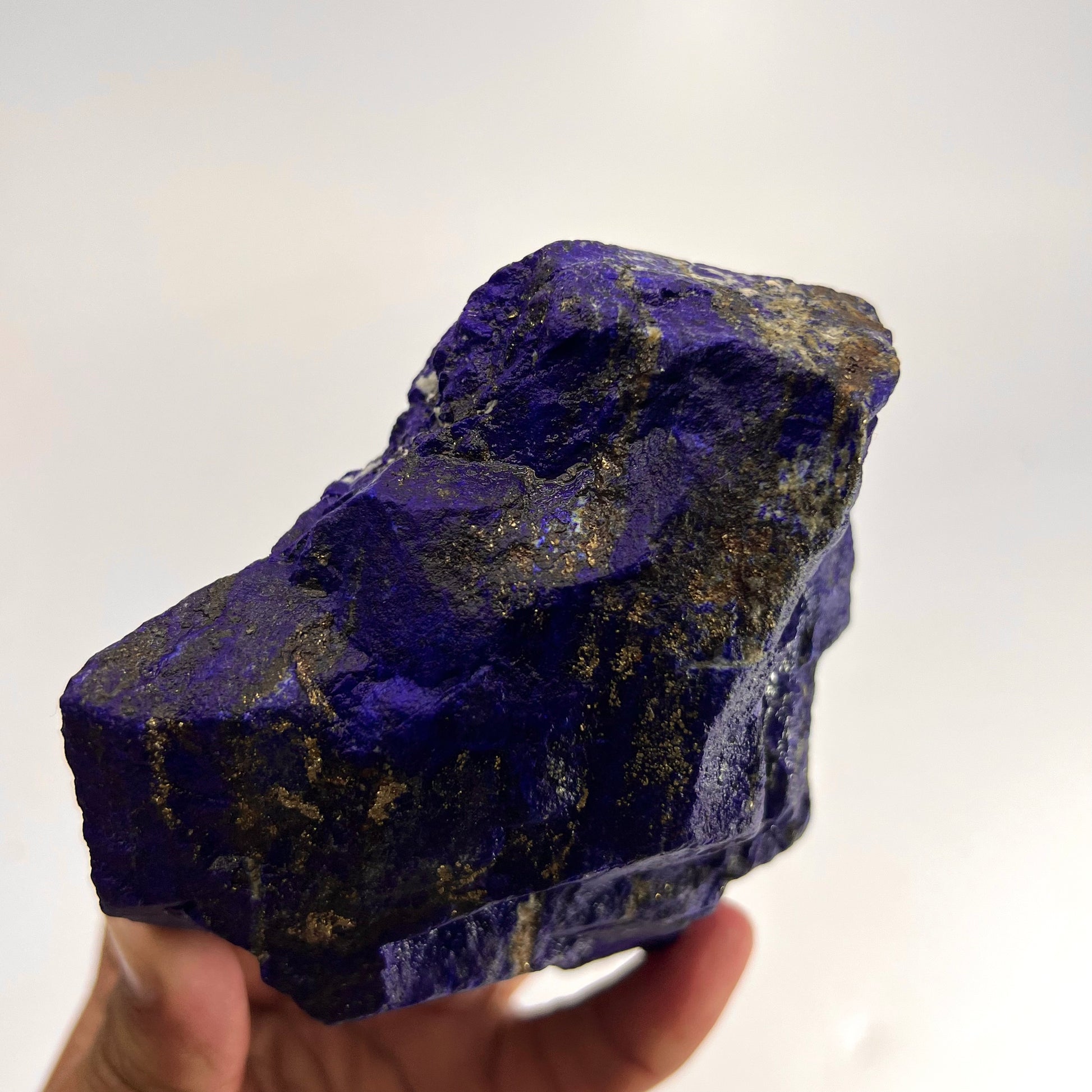 Lapis Lazuli, Lazurite, Afghanistan Minerals, Rough Mineral, Raw Lapis, Pyrite Inclusions, Natural Specimen, Cabinet Display, Dogtooth Habit, Structural Specime