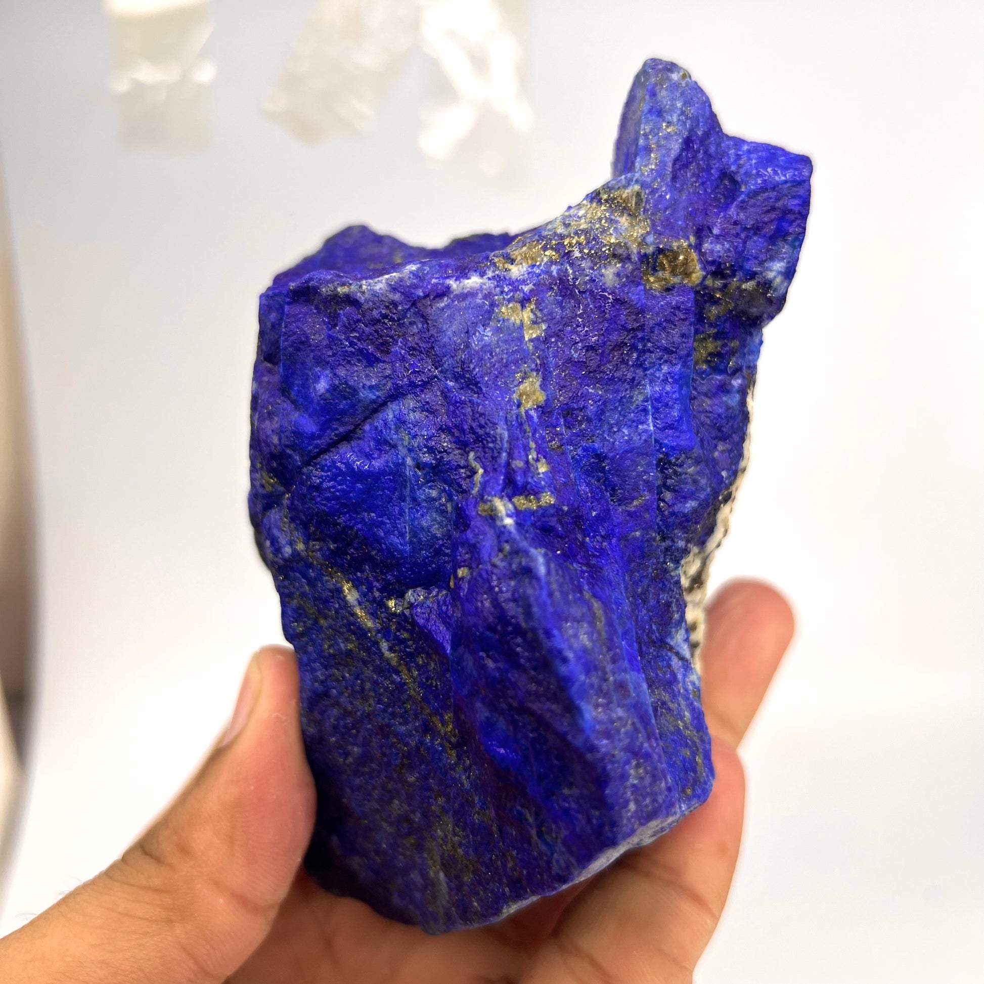 Lapis Lazuli, Lazurite, Afghanistan Minerals, Rough Mineral, Raw Lapis, Pyrite Inclusions, Natural Specimen, Cabinet Display