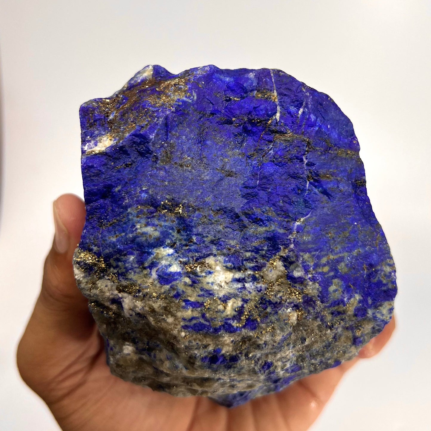 Lapis Lazuli, Lazurite, Afghanistan Minerals, Rough Mineral, Raw Lapis, Pyrite Inclusions, Natural Specimen, Cabinet Display