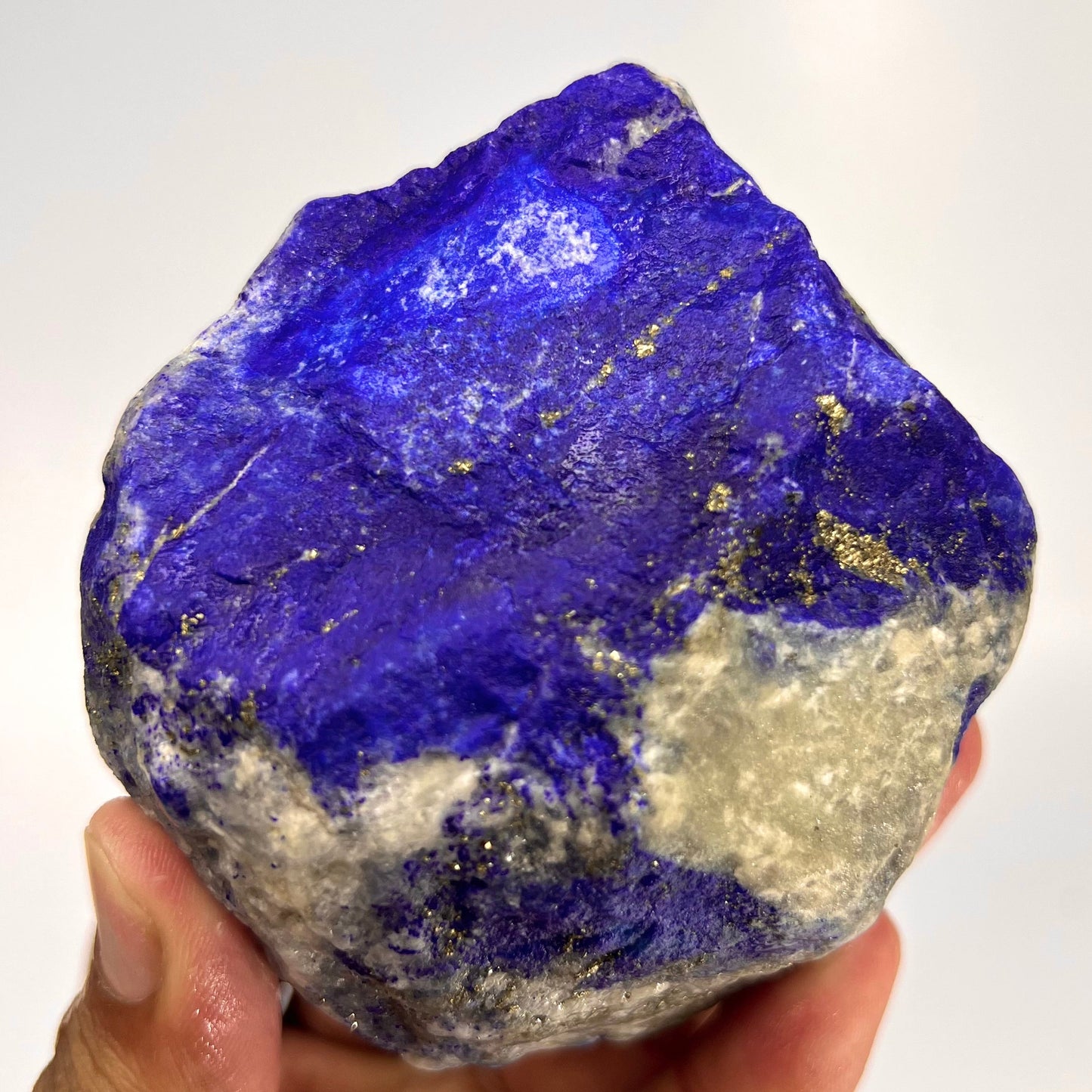Lapis Lazuli, Lazurite, Afghanistan Minerals, Rough Mineral, Raw Lapis, Pyrite Inclusions, Natural Specimen, Cabinet Display