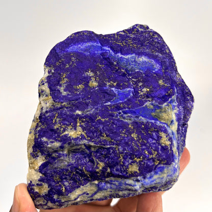 Lapis Lazuli, Lazurite, Afghanistan Minerals, Rough Mineral, Raw Lapis, Pyrite Inclusions, Natural Specimen, Cabinet Display