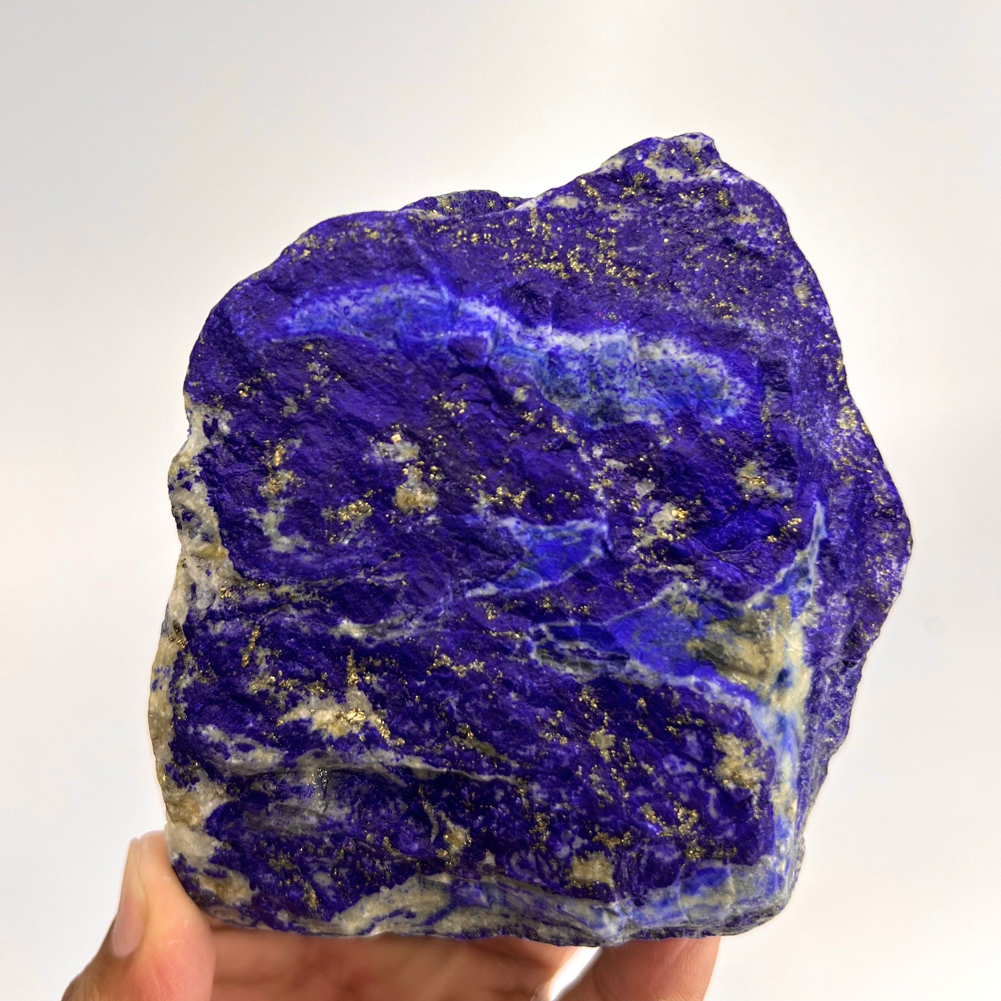 Lapis Lazuli, Lazurite, Afghanistan Minerals, Rough Mineral, Raw Lapis, Pyrite Inclusions, Natural Specimen, Cabinet Display