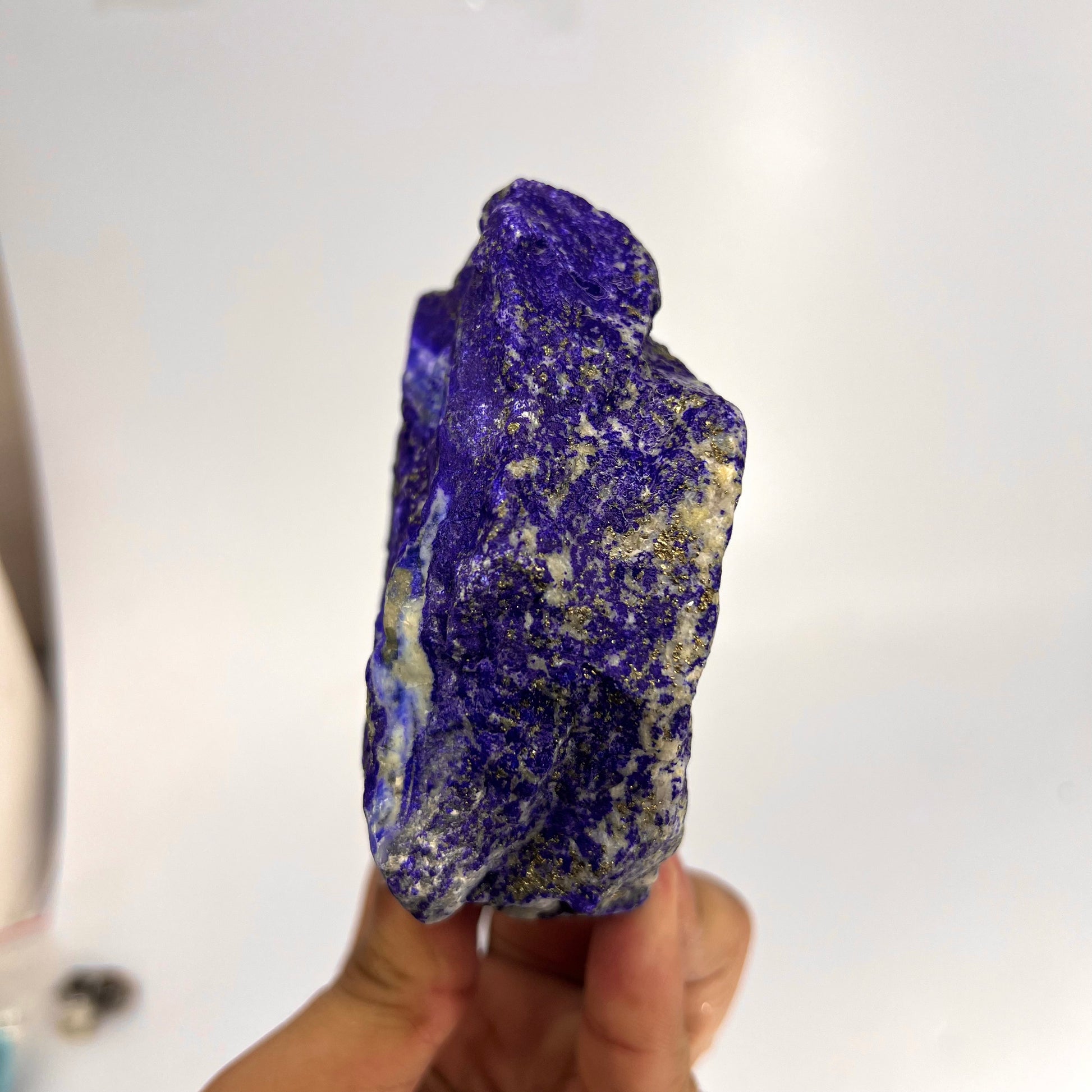 Lapis Lazuli, Lazurite, Afghanistan Minerals, Rough Mineral, Raw Lapis, Pyrite Inclusions, Natural Specimen, Cabinet Display