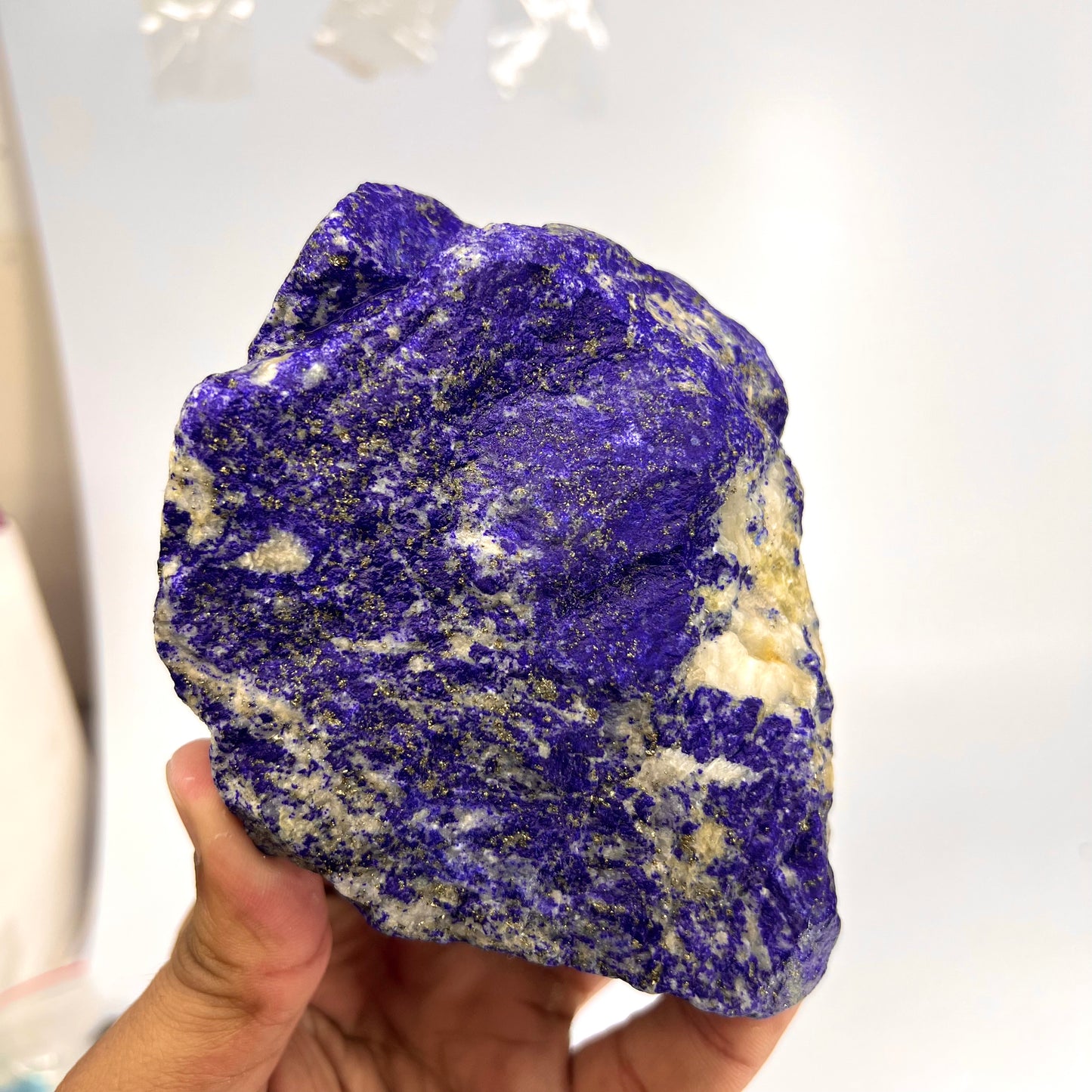 Lapis Lazuli, Lazurite, Afghanistan Minerals, Rough Mineral, Raw Lapis, Pyrite Inclusions, Natural Specimen, Cabinet Display