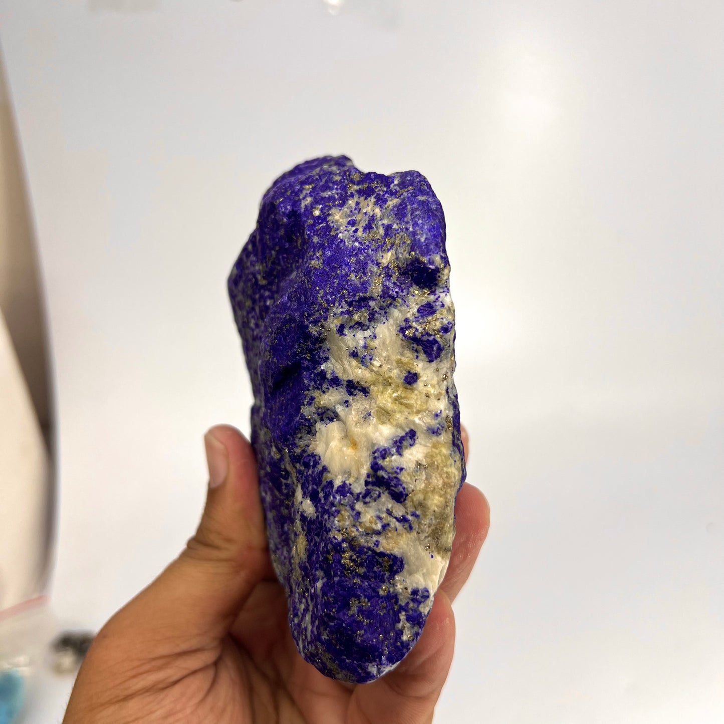 Lapis Lazuli, Lazurite, Afghanistan Minerals, Rough Mineral, Raw Lapis, Pyrite Inclusions, Natural Specimen, Cabinet Display