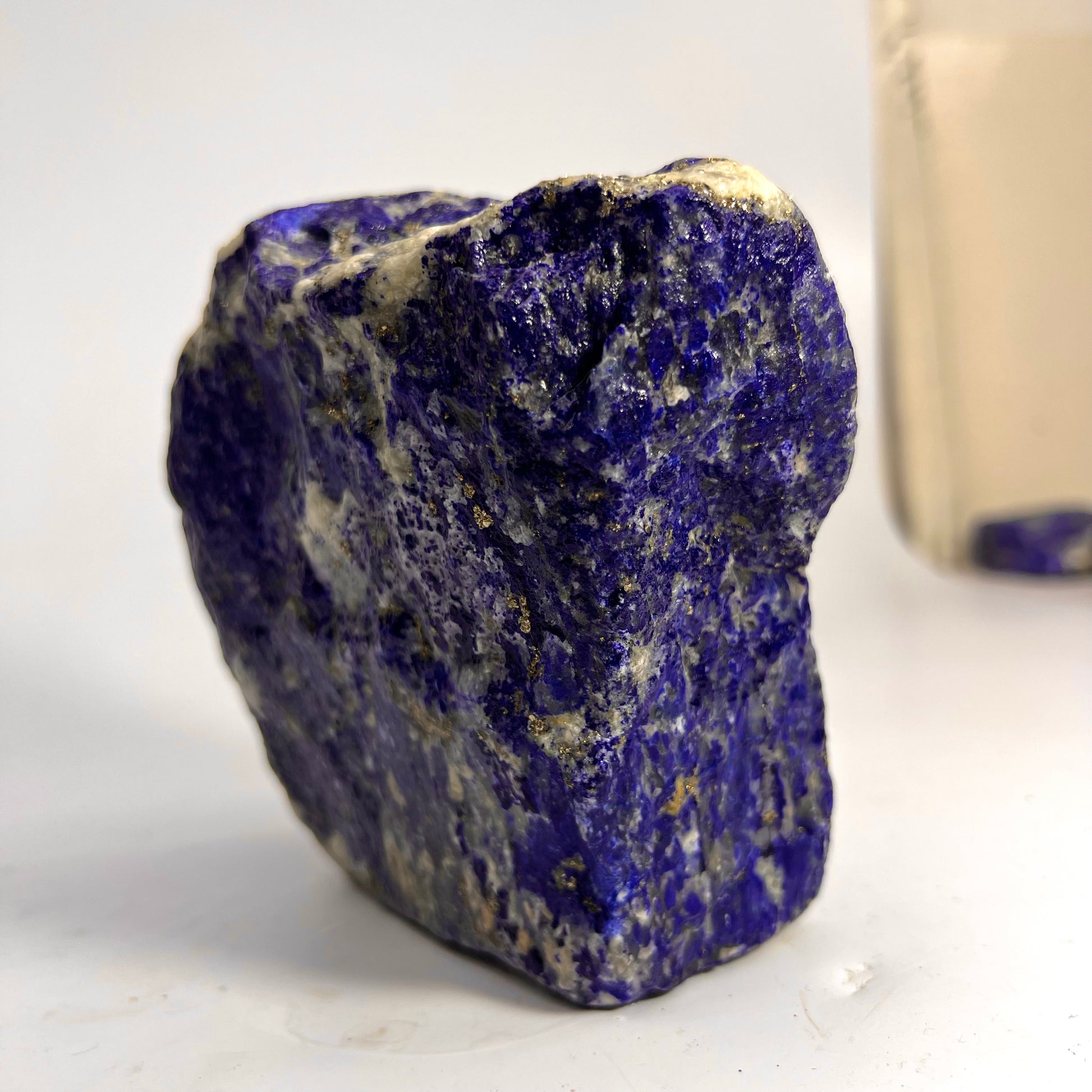 Lapis Lazuli, Lazurite, Afghanistan Minerals, Rough Mineral, Raw Lapis, Pyrite Inclusions, Natural Specimen, Cabinet Display