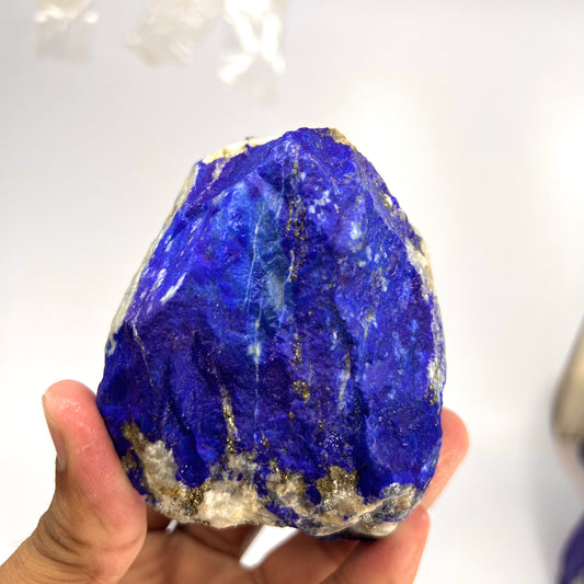Lapis Lazuli, Lazurite, Afghanistan Minerals, Rough Mineral, Raw Lapis, Pyrite Inclusions, Natural Specimen, Cabinet Display