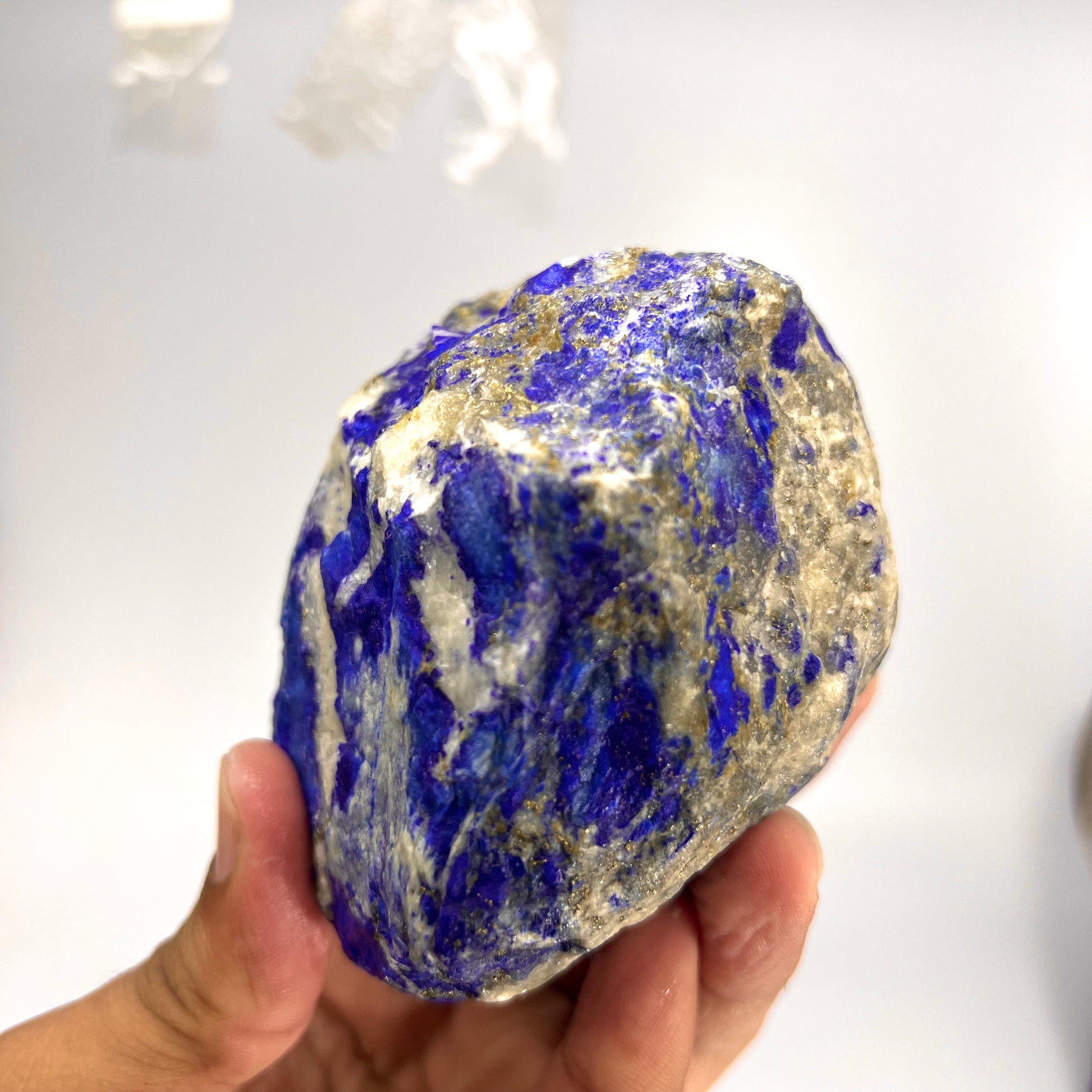 Lapis Lazuli, Lazurite, Afghanistan Minerals, Rough Mineral, Raw Lapis, Pyrite Inclusions, Natural Specimen, Cabinet Display