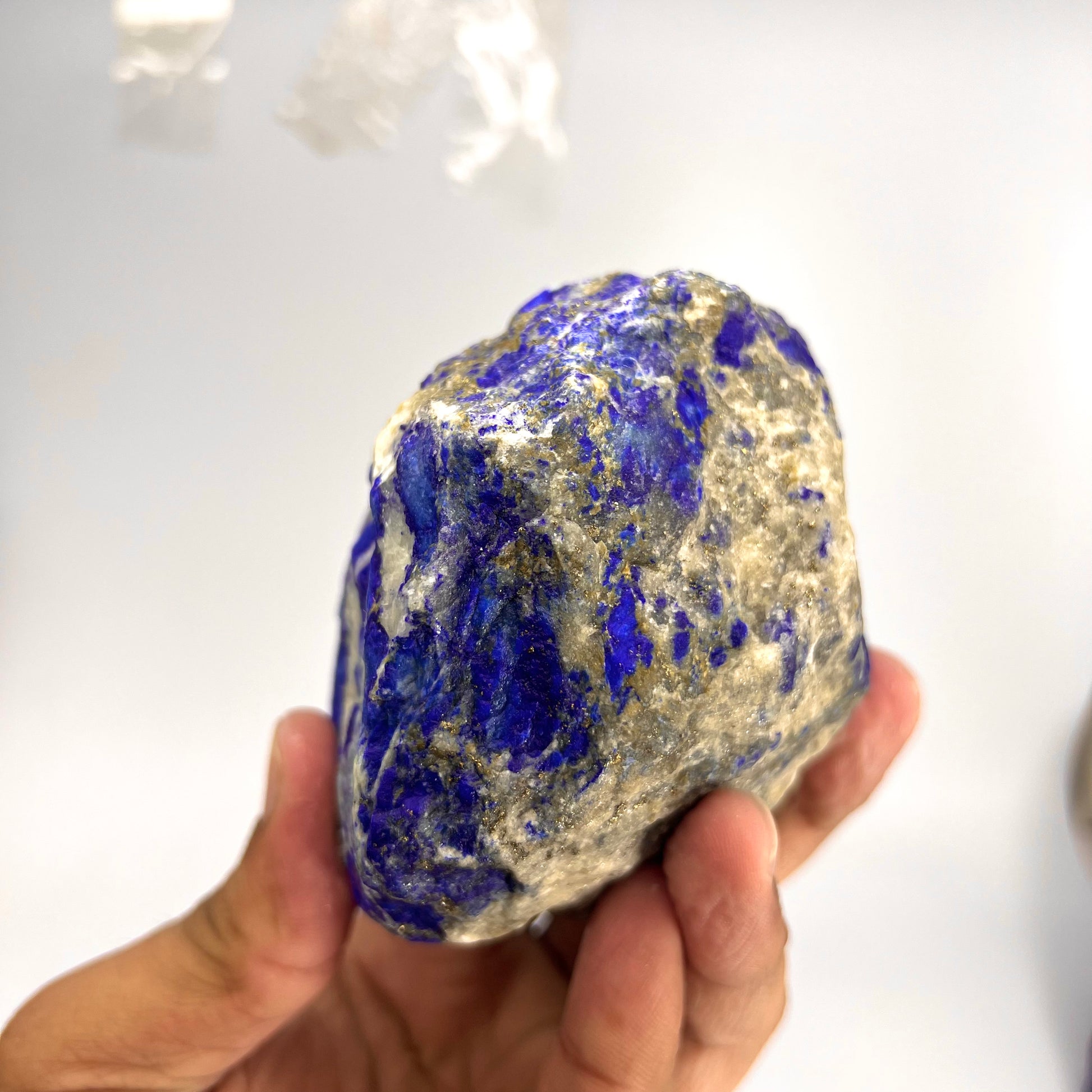 Lapis Lazuli, Lazurite, Afghanistan Minerals, Rough Mineral, Raw Lapis, Pyrite Inclusions, Natural Specimen, Cabinet Display
