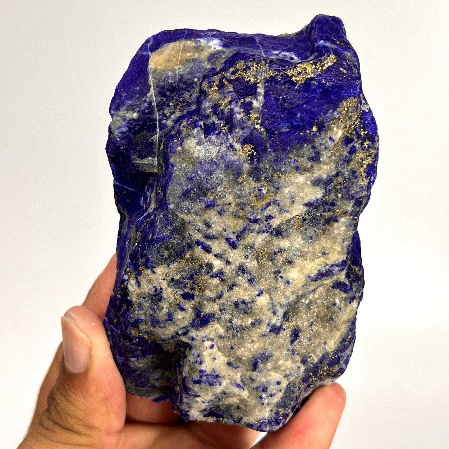 Lapis Lazuli, Lazurite, Afghanistan Minerals, Rough Mineral, Raw Lapis, Pyrite Inclusions, Natural Specimen, Cabinet Display