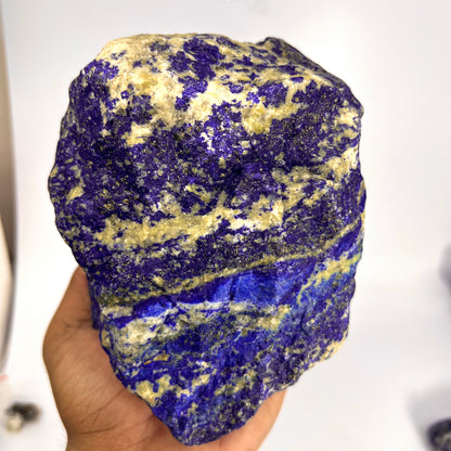 Lapis Lazuli, Lazurite, Afghanistan Minerals, 366g, Rough Mineral, Raw Lapis, Pyrite Inclusions, Natural Specimen, Cabinet Display
