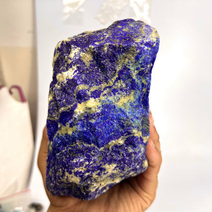 Lapis Lazuli, Lazurite, Afghanistan Minerals, Rough Mineral, Raw Lapis, Pyrite Inclusions, Natural Specimen, Cabinet Display