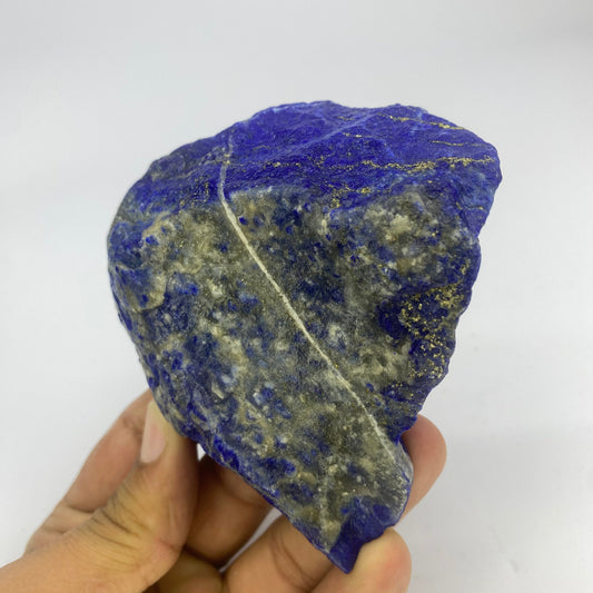 Lapis Lazuli, Lazurite, Afghanistan Minerals, 376g, Rough Gemstone, Royal Blue Lapis, Pyrite Inclusions, Lapidary Rough, Cabinet Specimen