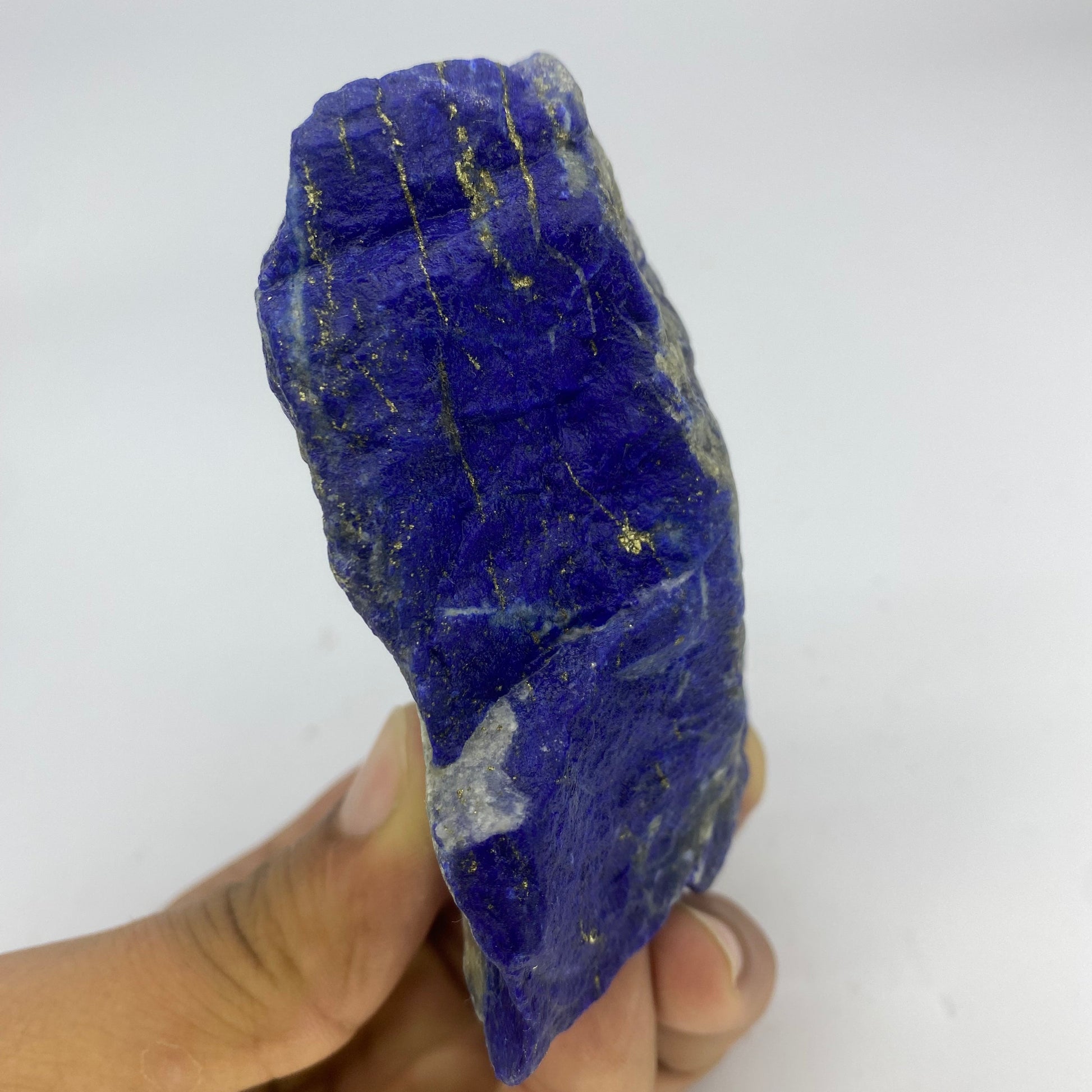 Lapis Lazuli, Lazurite, Afghanistan Minerals, 376g, Rough Gemstone, Royal Blue Lapis, Pyrite Inclusions, Lapidary Rough, Cabinet Specimen