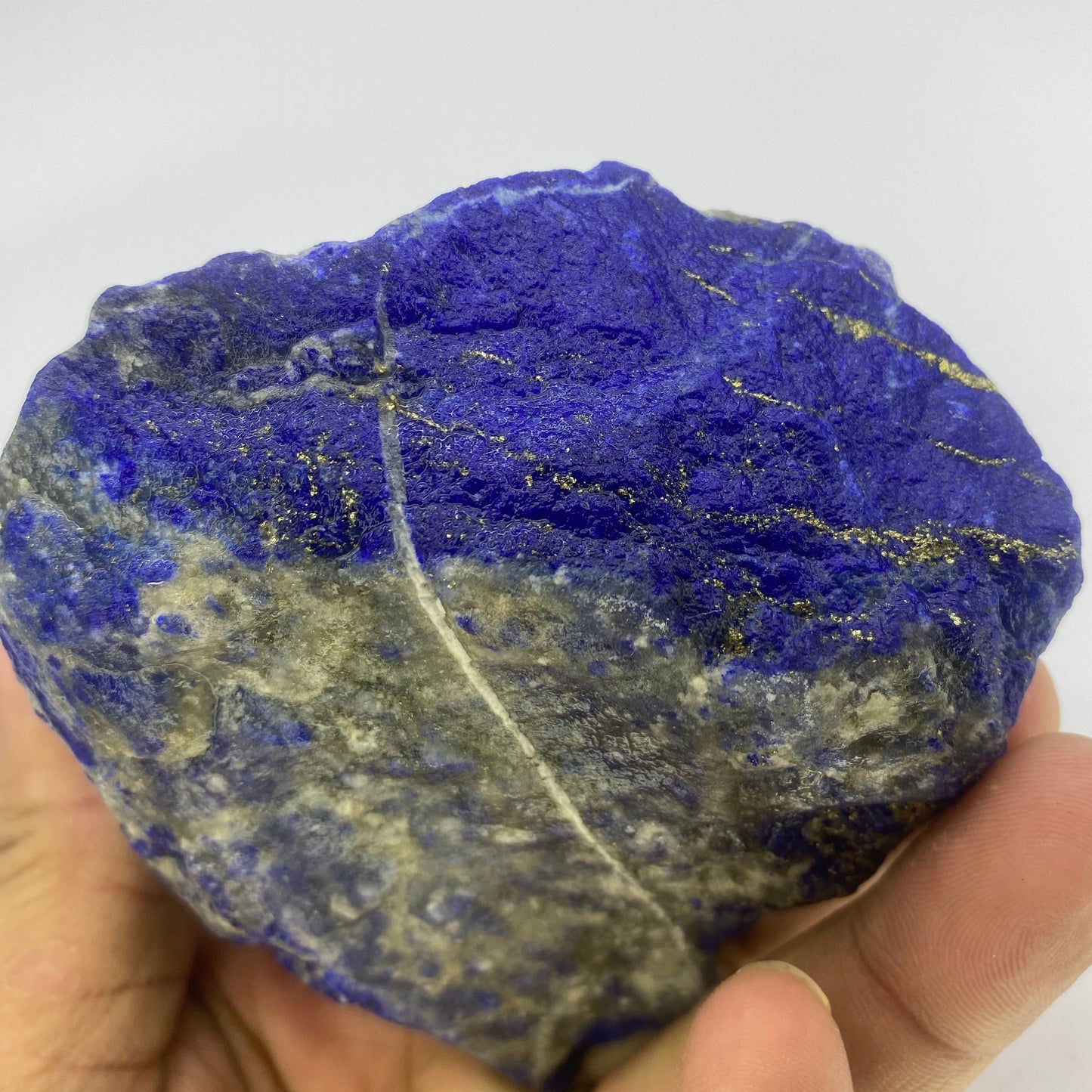 Lapis Lazuli, Lazurite, Afghanistan Minerals, 376g, Rough Gemstone, Royal Blue Lapis, Pyrite Inclusions, Lapidary Rough, Cabinet Specimen