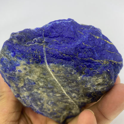 Lapis Lazuli, Lazurite, Afghanistan Minerals, 376g, Rough Gemstone, Royal Blue Lapis, Pyrite Inclusions, Lapidary Rough, Cabinet Specimen