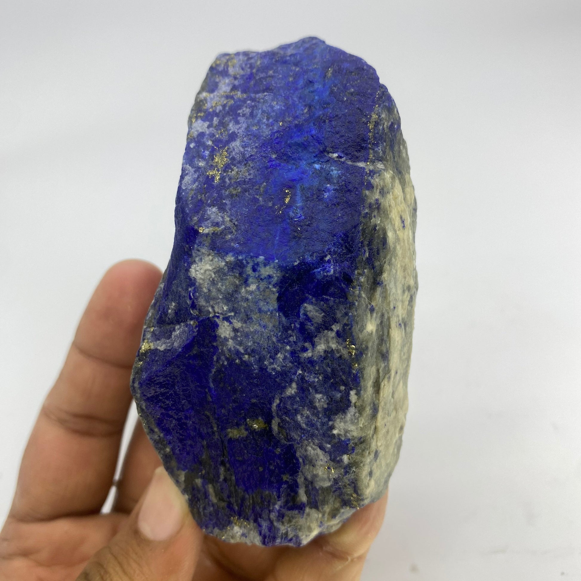 Lapis Lazuli, Lazurite, Afghanistan Minerals, 372g, Rough Gemstone, Royal Blue Lapis, Pyrite Inclusions, Lapidary Rough, Cabinet Specimen