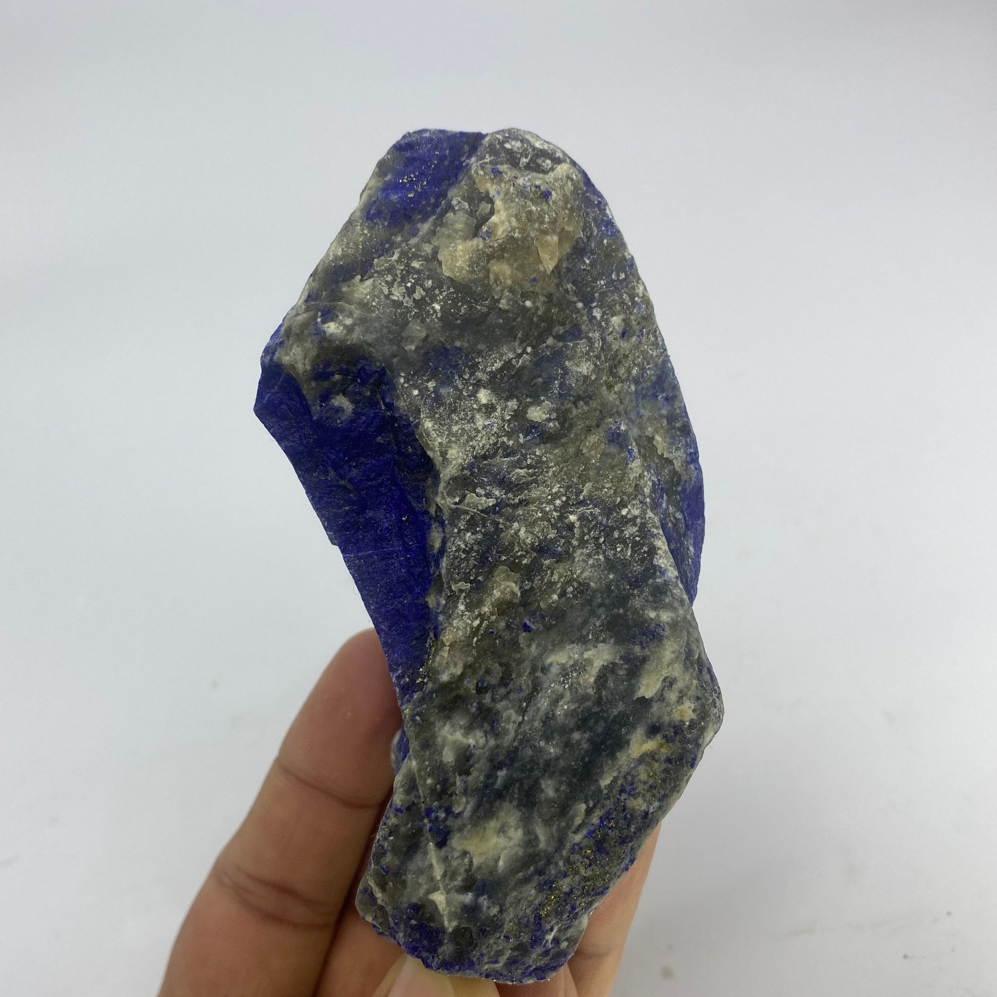 Lapis Lazuli, Lazurite, Afghanistan Minerals, 372g, Rough Gemstone, Royal Blue Lapis, Pyrite Inclusions, Lapidary Rough, Cabinet Specimen