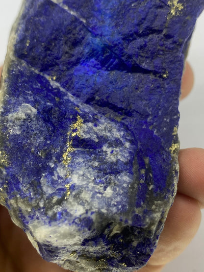 Lapis Lazuli, Lazurite, Afghanistan Minerals, 372g, Rough Gemstone, Royal Blue Lapis, Pyrite Inclusions, Lapidary Rough, Cabinet Specimen