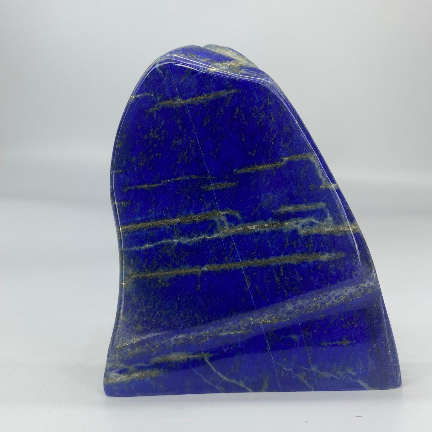 Lapis Lazuli, Lazurite, Afghanistan Minerals, Polished Gemstone, Royal Blue Lapis, Pyrite Inclusions, Freeform Lapis, Display Specimen