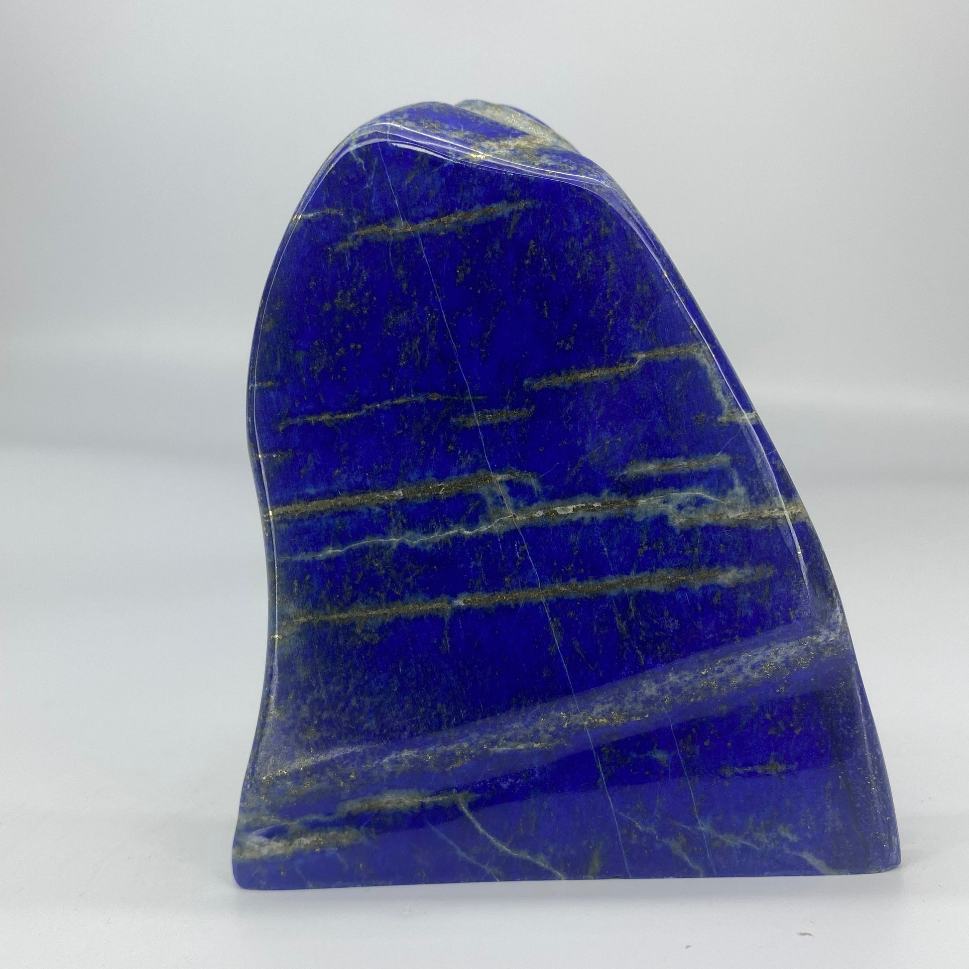 Lapis Lazuli, Lazurite, Afghanistan Minerals, Polished Gemstone, Royal Blue Lapis, Pyrite Inclusions, Freeform Lapis, Display Specimen