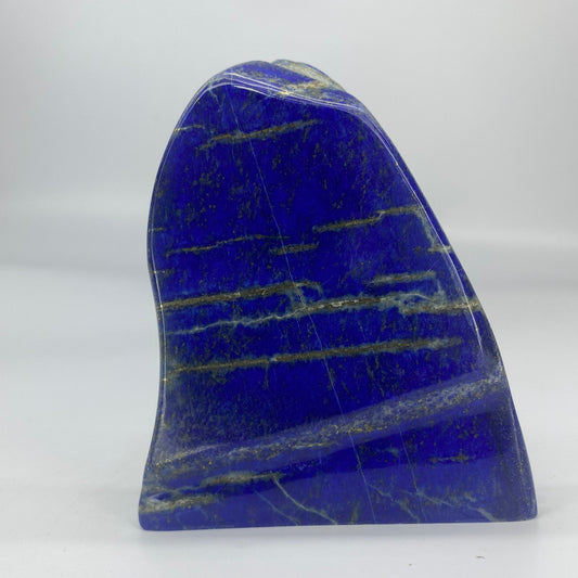 Lapis Lazuli, Lazurite, Afghanistan Minerals, Polished Gemstone, Royal Blue Lapis, Pyrite Inclusions, Freeform Lapis, Display Specimen