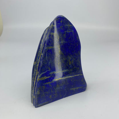 Lapis Lazuli, Lazurite, Afghanistan Minerals, Polished Gemstone, Royal Blue Lapis, Pyrite Inclusions, Freeform Lapis, Display Specimen