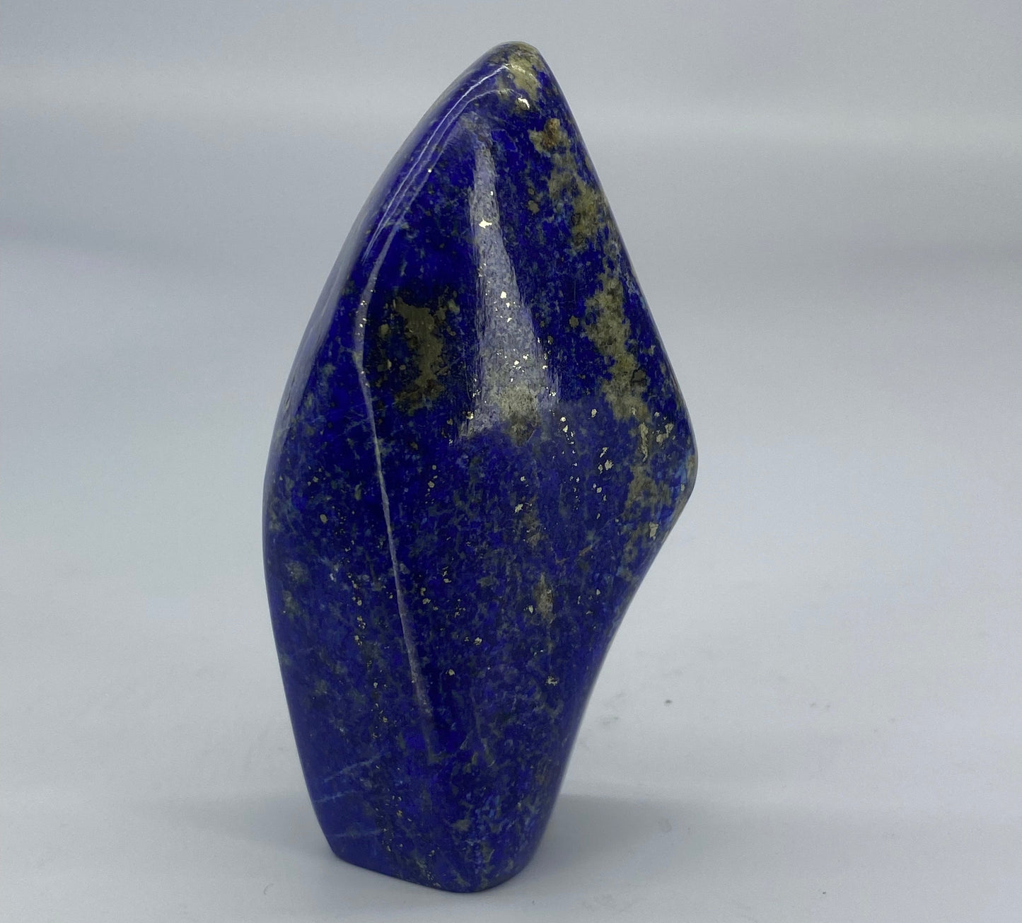 Lapis Lazuli, Lazurite, Afghanistan Minerals, Polished Gemstone, Royal Blue Lapis, Pyrite Inclusions, Freeform Lapis, Display Specimen