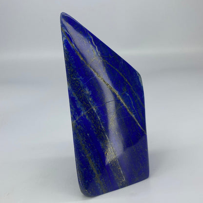 Lapis Lazuli, Lazurite, Afghanistan Minerals, 600g, Polished Gemstone, Royal Blue Lapis, Pyrite Inclusions, Freeform Lapis, Display Specimen
