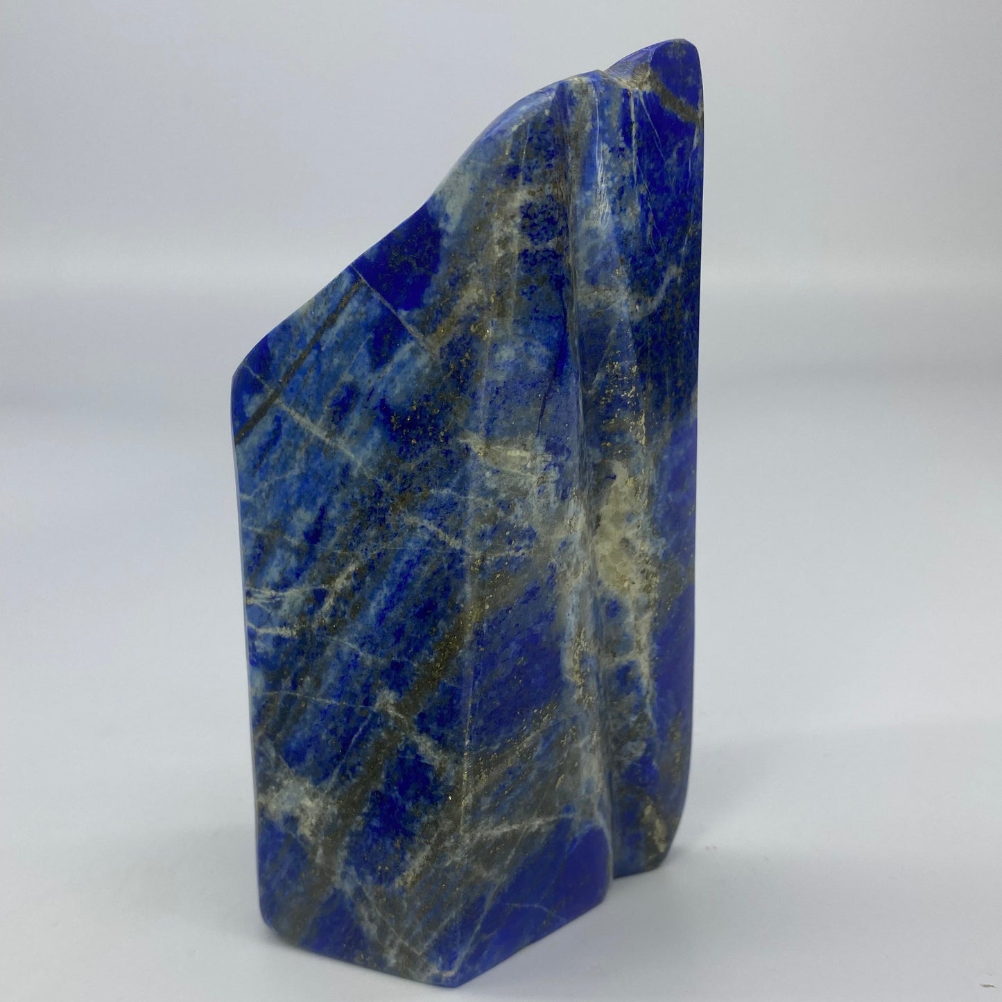 Lapis Lazuli, Lazurite, Afghanistan Minerals, 600g, Polished Gemstone, Royal Blue Lapis, Pyrite Inclusions, Freeform Lapis, Display Specimen