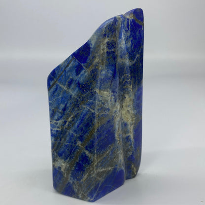 Lapis Lazuli, Lazurite, Afghanistan Minerals, 600g, Polished Gemstone, Royal Blue Lapis, Pyrite Inclusions, Freeform Lapis, Display Specimen