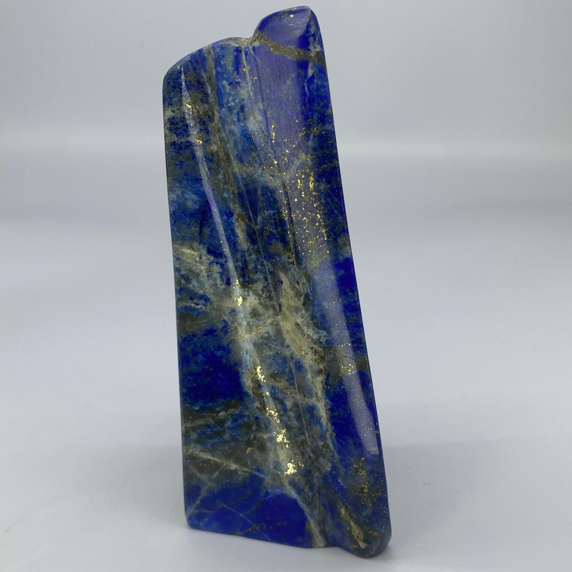 Lapis Lazuli, Lazurite, Afghanistan Minerals, 600g, Polished Gemstone, Royal Blue Lapis, Pyrite Inclusions, Freeform Lapis, Display Specimen